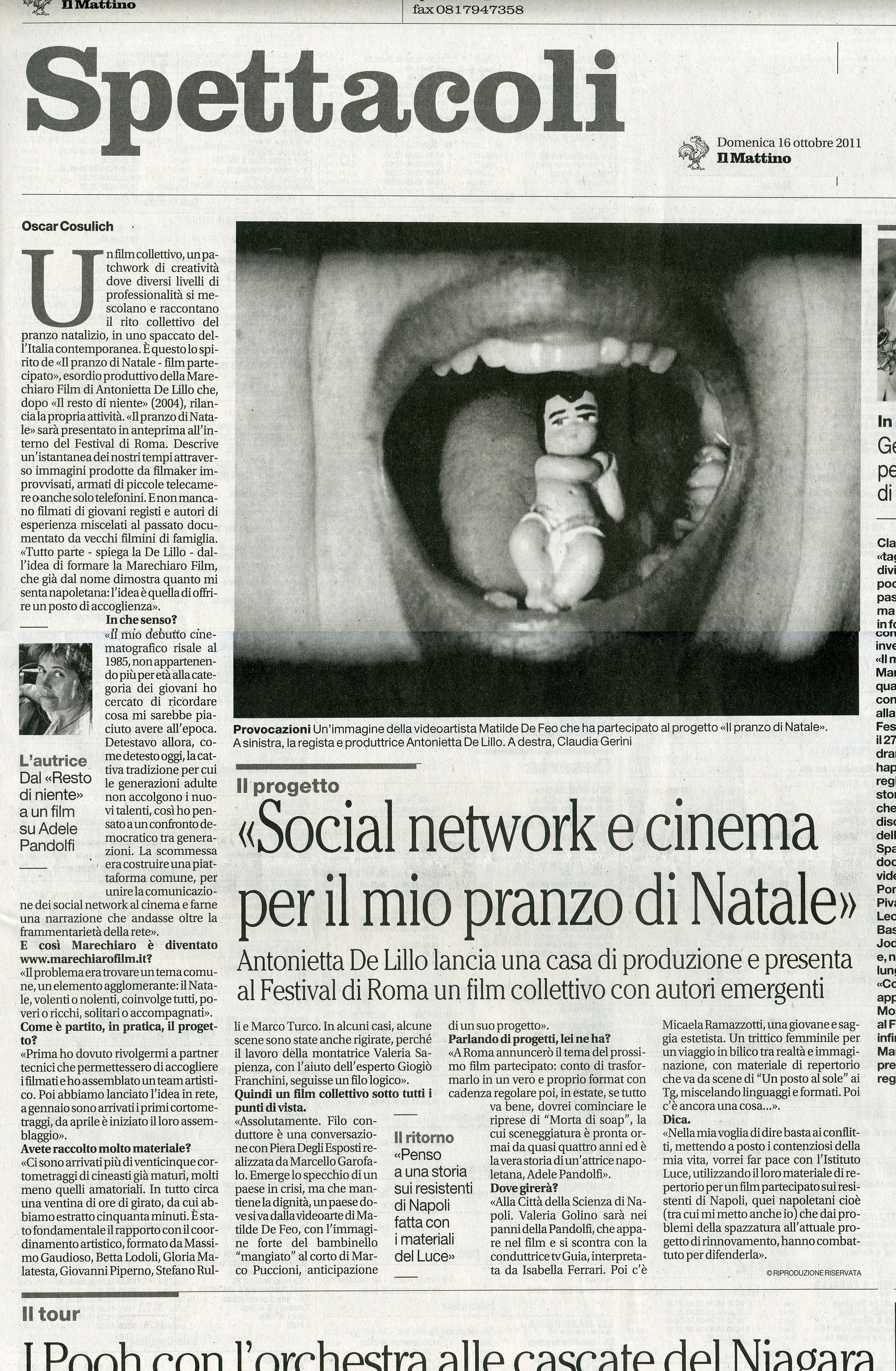 2011 - 16 OTTOBRE IL MATTINO